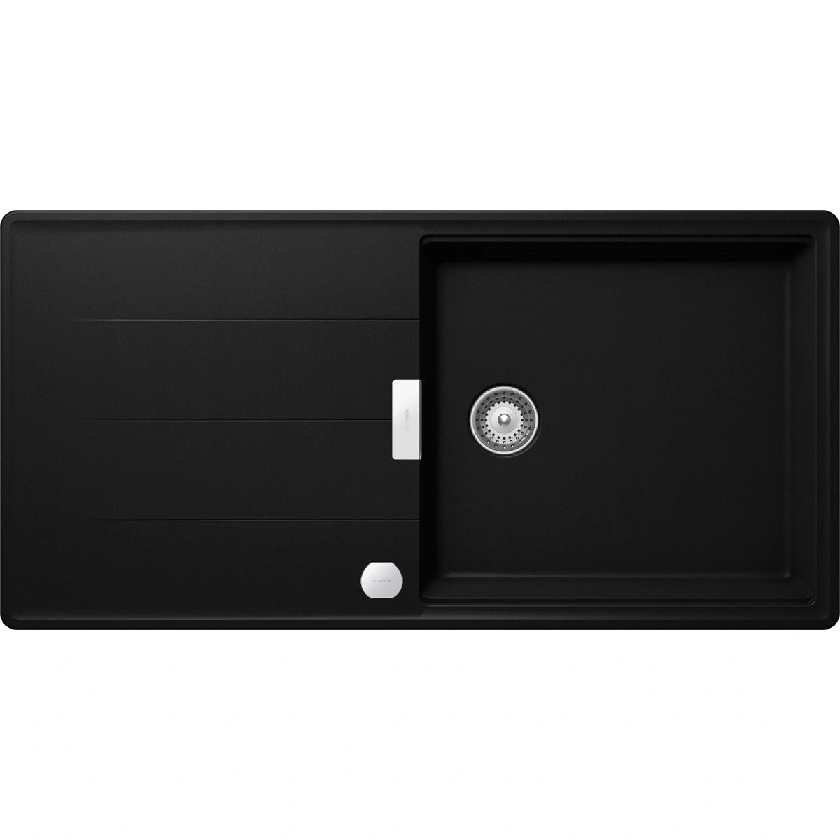 Schock Tia D-100L Chiuveta bucatarie granit Cristadur 100x50 cm, negru (puro)