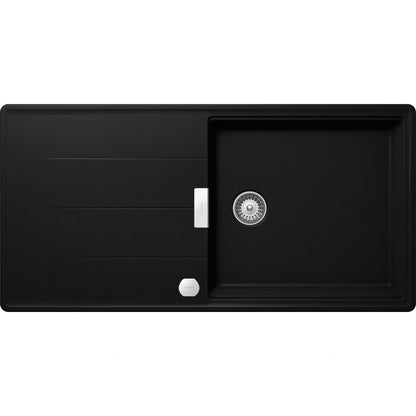 Schock Tia D-100L Chiuveta bucatarie granit Cristadur 100x50 cm, negru (puro)