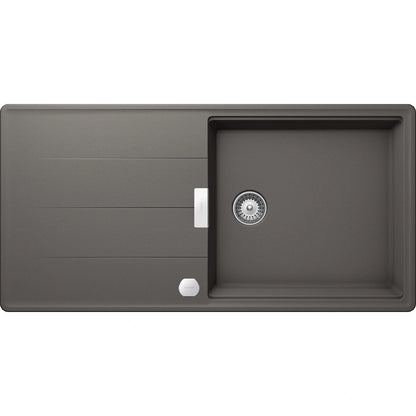Schock Tia D-100L Chiuveta bucatarie granit Cristadur 100x50 cm, gri (silverstone)