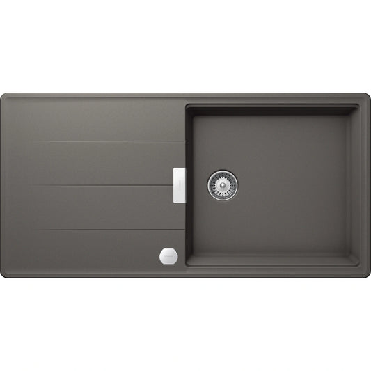Schock Tia D-100L Chiuveta bucatarie granit Cristadur 100x50 cm, gri (silverstone)