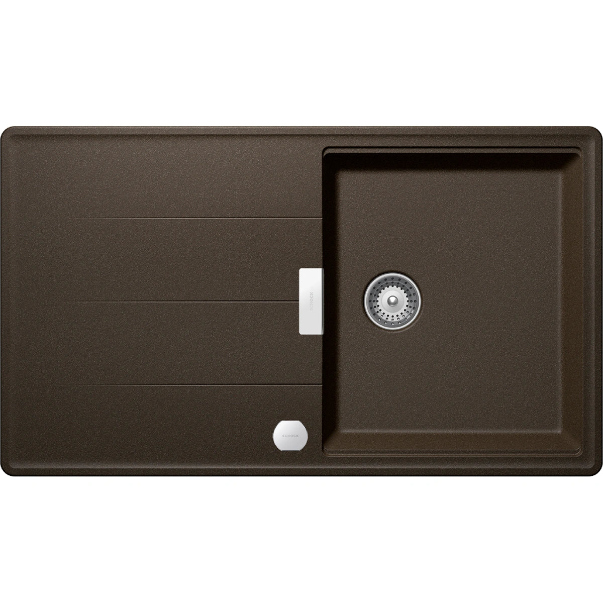 Schock Tia D-100 Chiuveta bucatarie granit Cristadur 86x50 cm, maro (bronze)