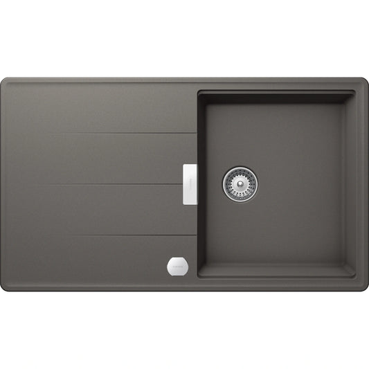 Schock Tia D-100 Chiuveta bucatarie granit Cristadur 86x50 cm, gri (silverstone)