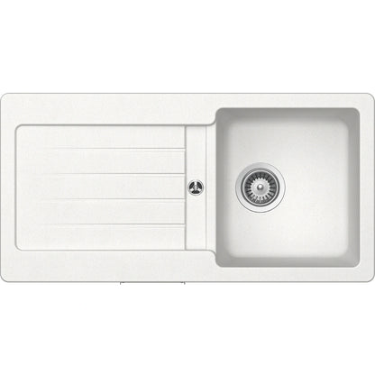 Schock Typos D-100S Chiuveta bucatarie granit Cristalite 86x43 cm, alb (alpina)