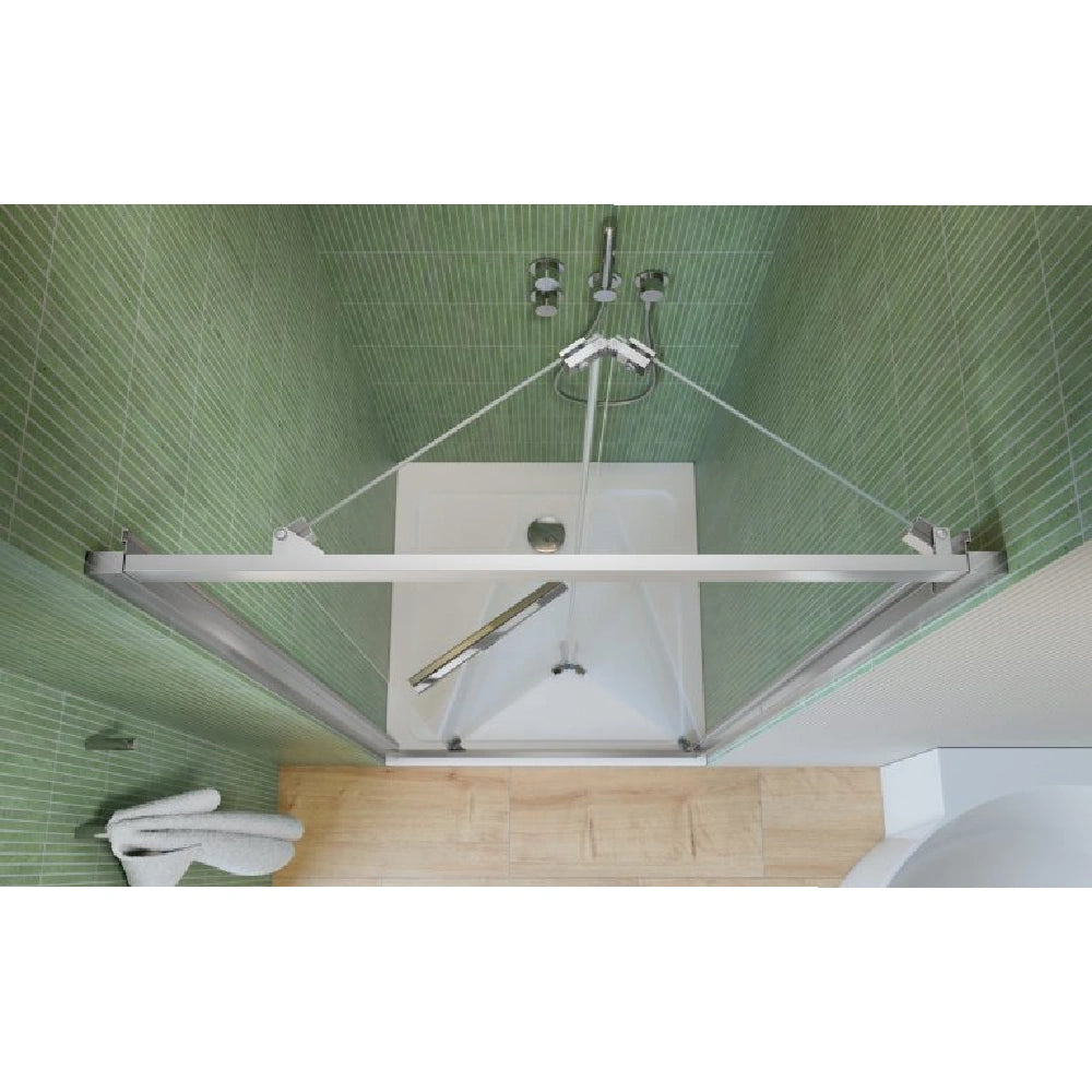 Usa dus plianta Radaway Alienta DWB 90 cm, profil crom