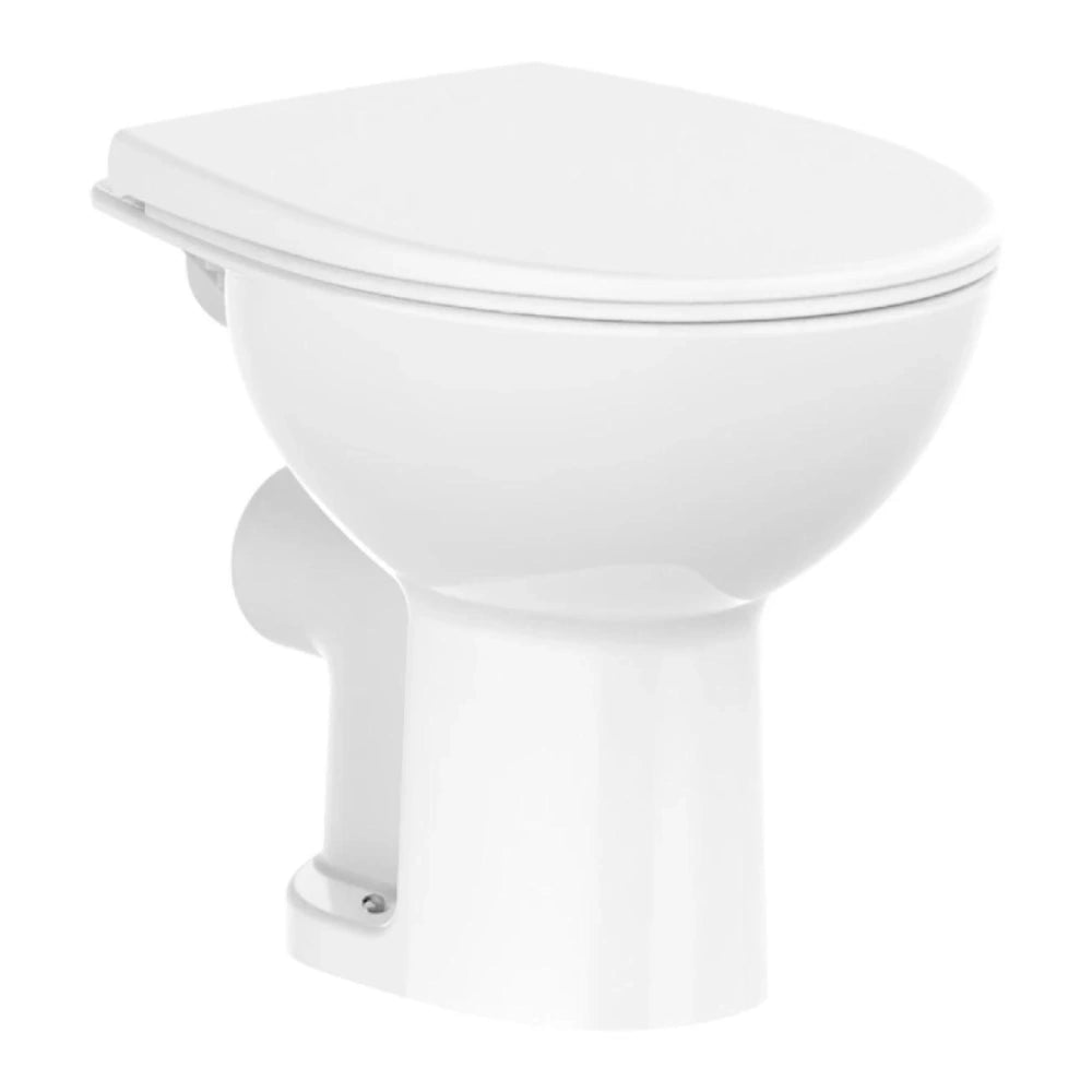 Vas WC pe pardoseala Roca Adele Rimless 36x50 cm pentru rezevor la semiinaltime, evacuare orizontala