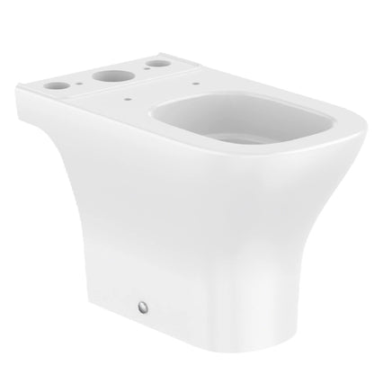 Vas WC pe pardoseala Roca Optica Rimless Vortex 37x63 cm evacuare orizontala sau verticala