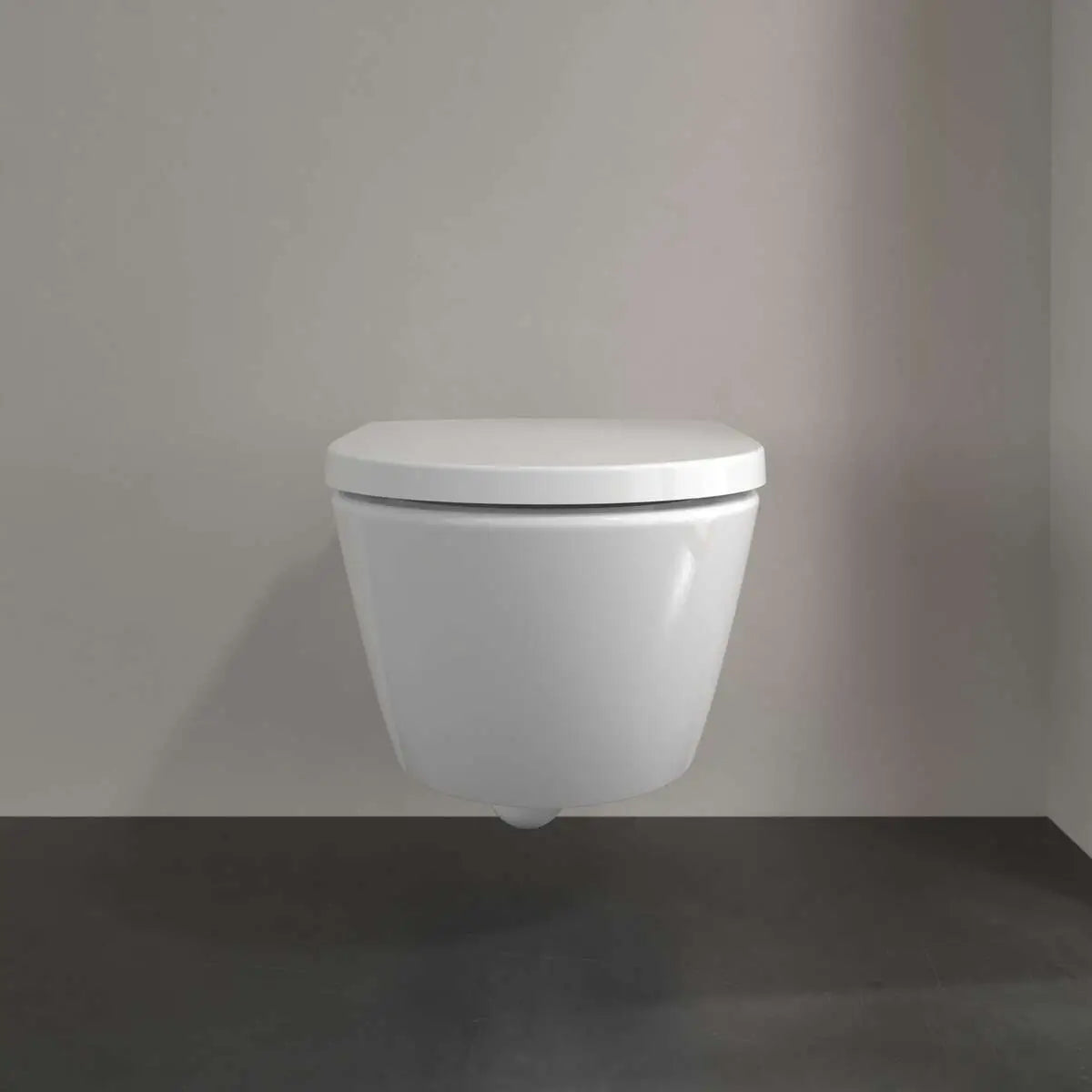 Vas WC suspendat Villeroy & Boch Subway 3.0 TwistFlush CeramicPlus 37x56 cm evacuare orizontala, alb mat