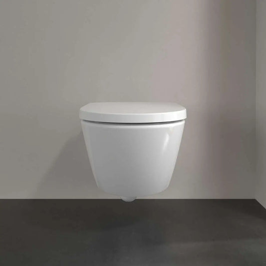Vas WC suspendat Villeroy & Boch Subway 3.0 TwistFlush CeramicPlus 37x56 cm evacuare orizontala, alb mat