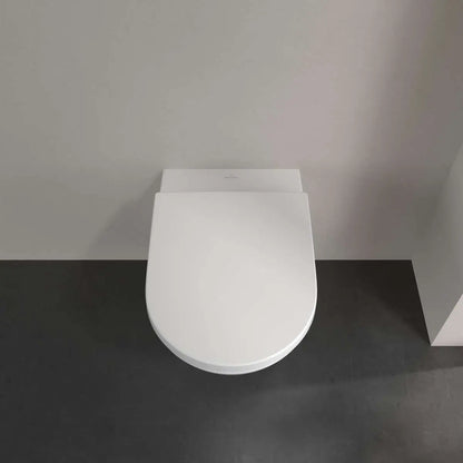 Vas WC suspendat Villeroy & Boch Subway 3.0 TwistFlush CeramicPlus 37x56 cm evacuare orizontala, alb mat