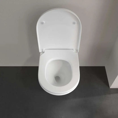 Vas WC suspendat Villeroy & Boch Subway 3.0 TwistFlush CeramicPlus 37x56 cm evacuare orizontala, alb mat