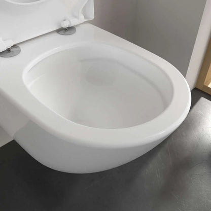 Vas WC suspendat Villeroy & Boch Subway 3.0 TwistFlush CeramicPlus 37x56 cm evacuare orizontala, alb mat