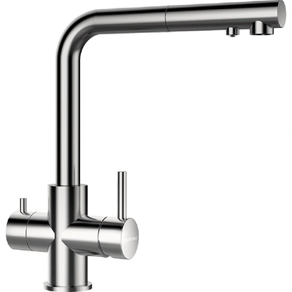 Schock Vitus Baterie bucatarie cu optiune de filtrare cu dus extractibil, inox (inox periat)