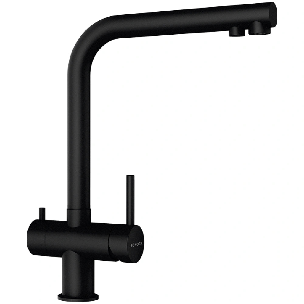 Schock Vitus Baterie bucatarie cu optiune de filtrare negru, (puro)