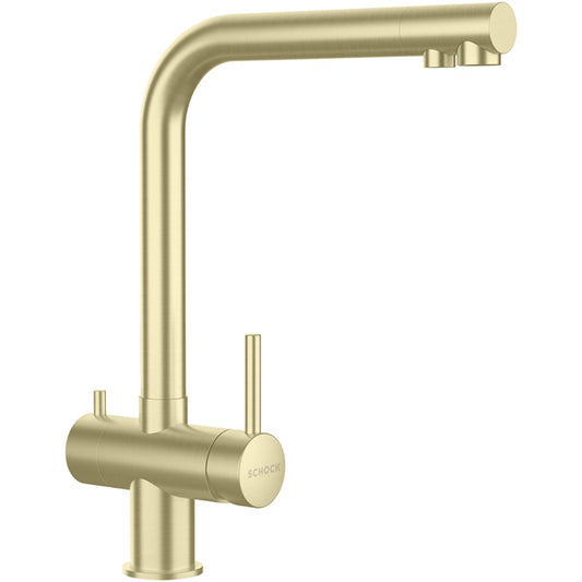 Schock Vitus Baterie bucatarie cu optiune de filtrare auriu, (white gold)