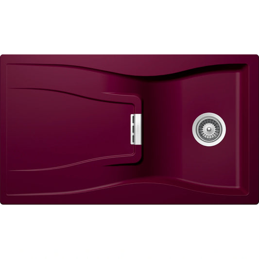 Schock Waterfall D-100 Chiuveta bucatarie granit Cristadur 86x50 cm, grena (berry)