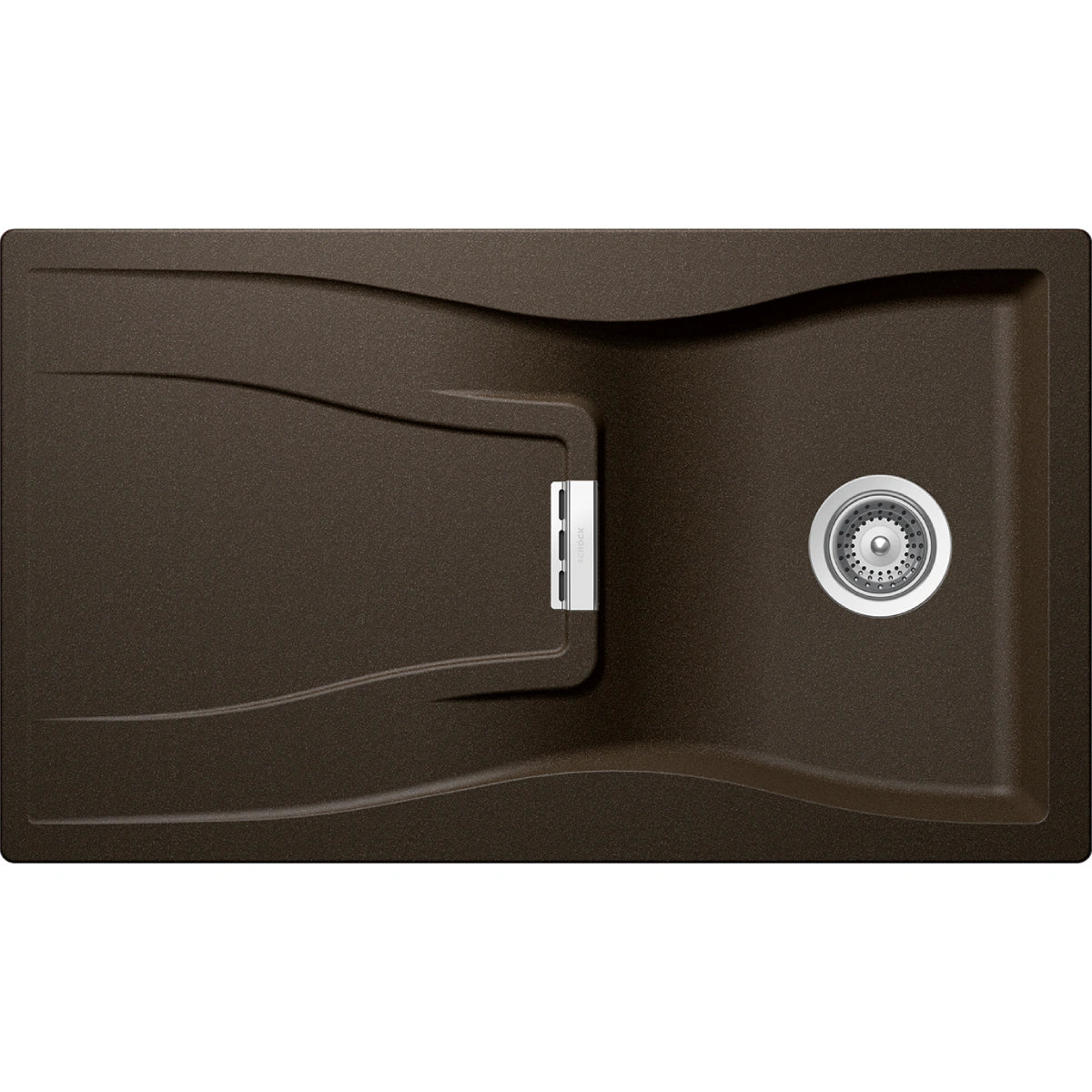 Schock Waterfall D-100 Chiuveta bucatarie granit Cristadur 86x50 cm, maro (bronze)