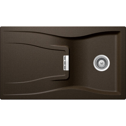 Schock Waterfall D-100 Chiuveta bucatarie granit Cristadur 86x50 cm, maro (bronze)