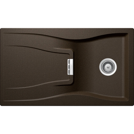 Schock Waterfall D-100 Chiuveta bucatarie granit Cristadur 86x50 cm, maro (bronze)