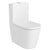 Vas WC pe pardoseala Roca Inspira Round Rimless 37x65 cm evacuare orizontala sau verticala, lipit de perete, alb mat