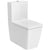 Vas WC pe pardoseala Roca Inspira Square Rimless 36x65 cm evacuare orizontala sau verticala, alb