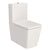 Vas WC pe pardoseala Roca Inspira Square Rimless 36x65 cm evacuare orizontala sau verticala, lipit de perete, bej