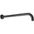 Brat dus fix Roca RainSense, 40 cm, negru mat