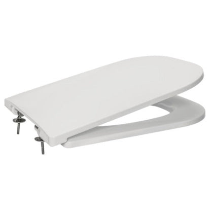 Set promo Vas WC pe pardoseala cu rezervor aparent si capac soft close Roca The Gap 37x65 cm evacuare orizontala