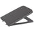Roca Inspira Square Capac WC soft-close, antracit (onyx)