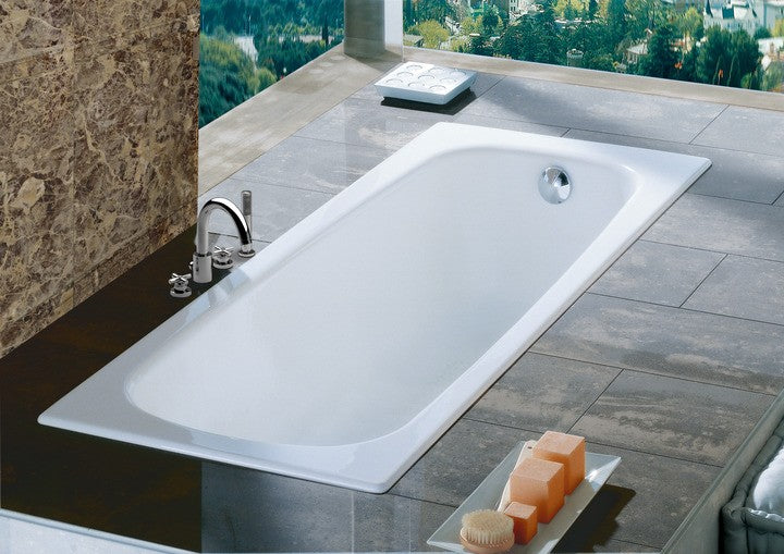 Cada baie dreptunghiulara Roca Contesa otel emailat 150x70 cm