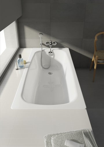Cada baie dreptunghiulara Roca Contesa otel emailat 160x70 cm