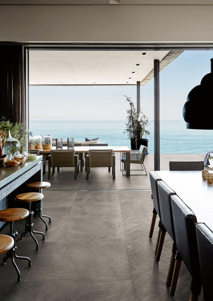 Gresie interior portelanata rectificata gri 75x75 cm, Marazzi Mystone Ardesia Cenere
