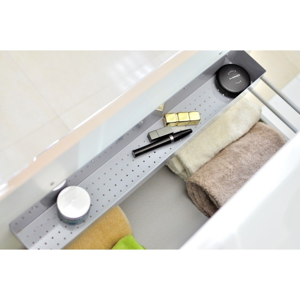 Set Promo mobilier baie (masca cu 1 sertar si lavoar) Arthema Porto 55 cm, alb lucios