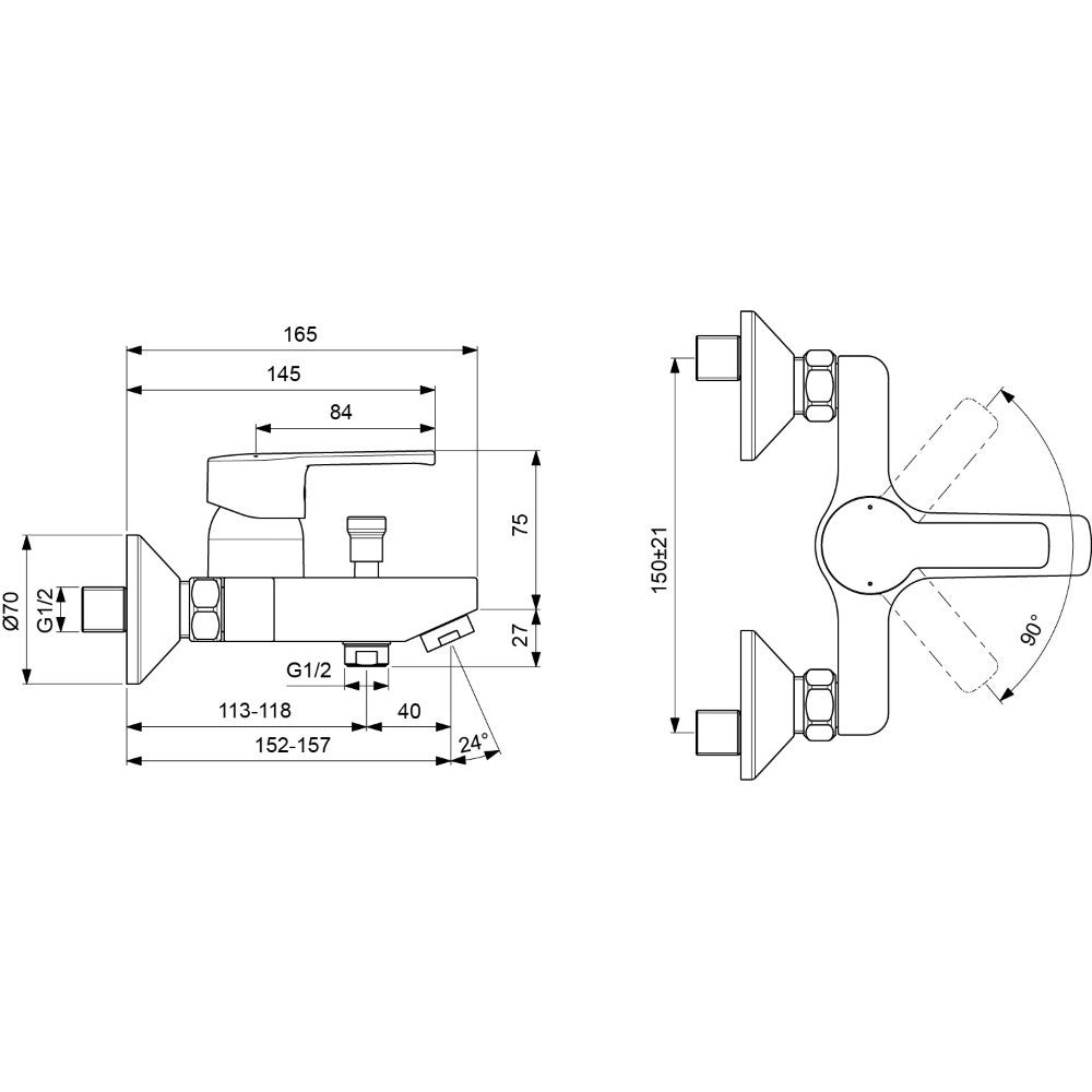 Ideal Standard IdealStream Set promo 3 in 1 pentru cada si dus