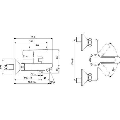 Ideal Standard IdealStream Set promo 3 in 1 pentru cada si dus