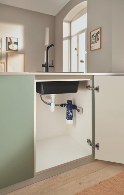 Grohe Blue Pure Minta Baterie bucatarie cu optiune de filtrare, dus extractibil, negru mat