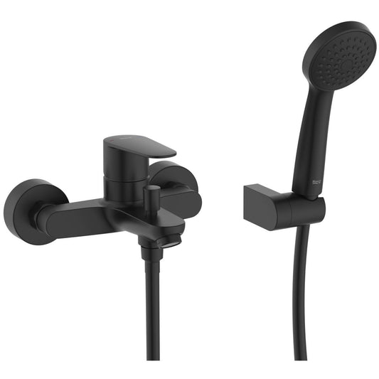 Roca Victoria Plus Baterie cada dus monocomanda cu set dus, negru mat
