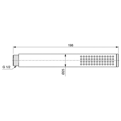 Set promo Sistem dus incastrat cu termostat Ideal Standard IdealRain, cu baterie patrata, negru mat