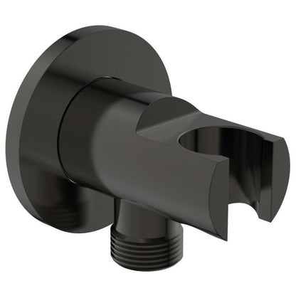 Set promo Sistem dus incastrat fara termostat Ideal Standard IdealRain, cu baterie rotunda, negru mat