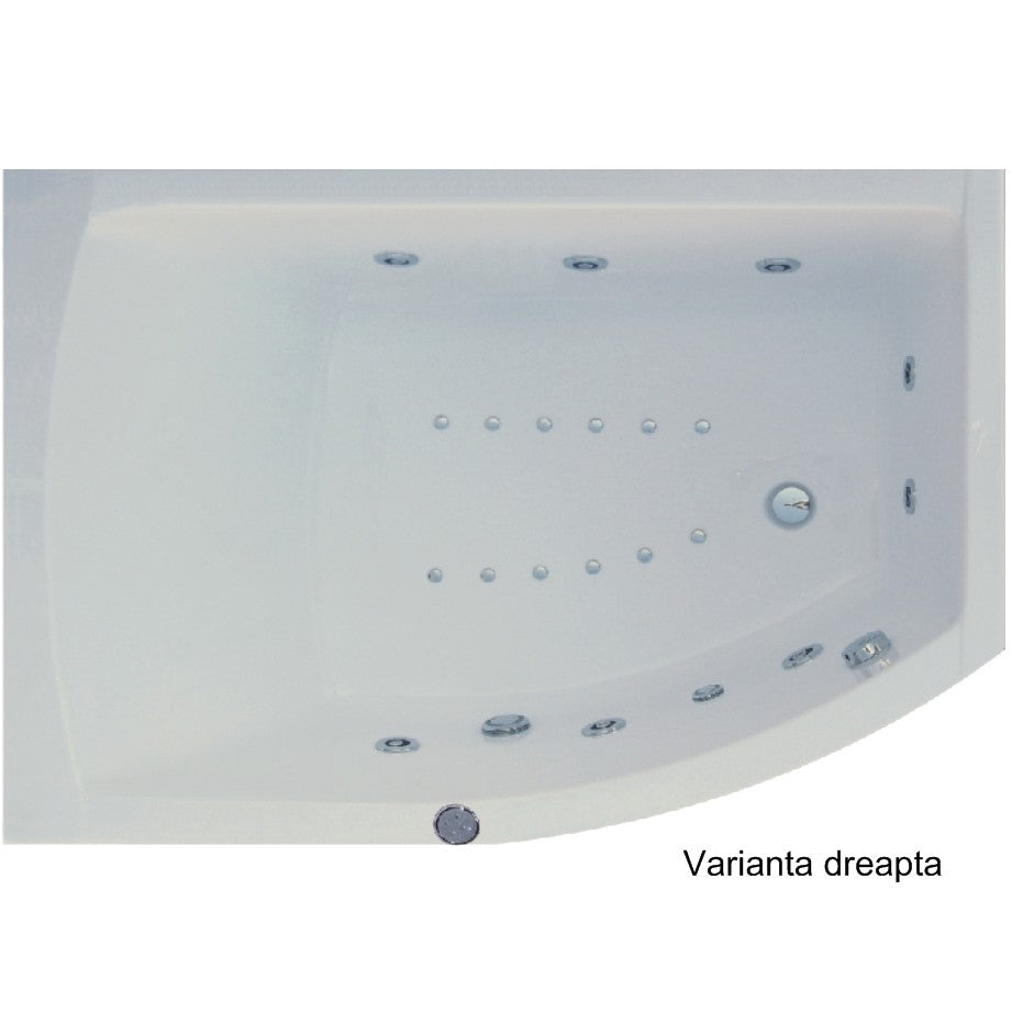 Belform Magnus Cada hidromasaj DuoLight-S3 160x115 cm