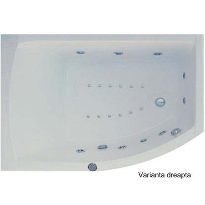 Belform Magnus Cada hidromasaj DuoLight-S3 160x115 cm