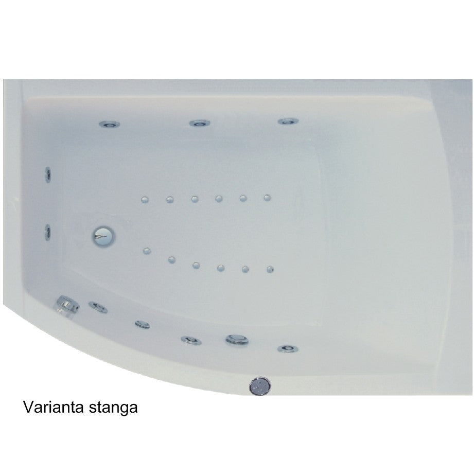 Belform Magnus Cada hidromasaj DuoLight-S3 160x115 cm