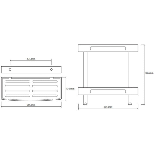 Bemeta Cytro Polita de dus dubla H38 cm