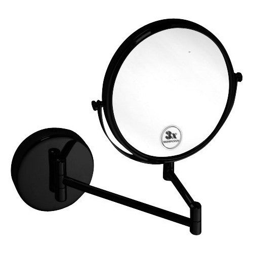 Bemeta Dark Oglinda cosmetica de perete Ø19 cm, negru