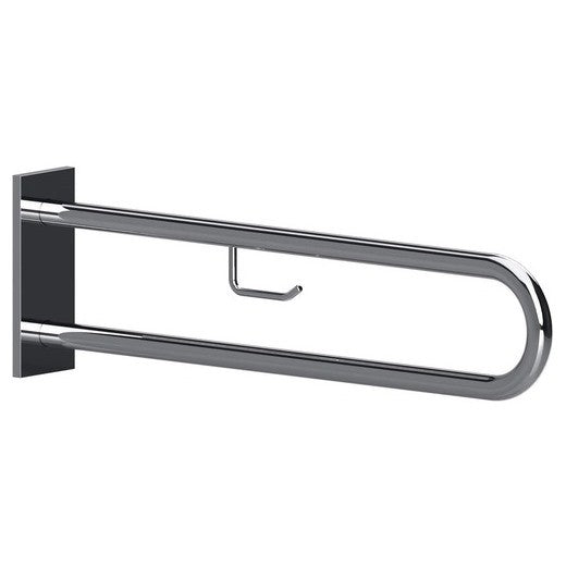 Bemeta Help Bara de sprijin cu suport hartie 75 cm, inox lucios