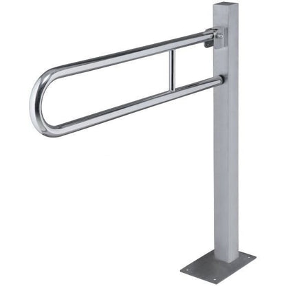 Bemeta Help Bara de sprijin rabatabila freestanding 85 cm, inox lucios, montaj ascuns