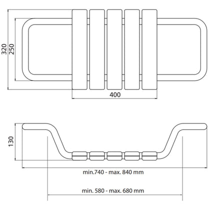 Bemeta Help Scaun de baie ajustabil si reglabil, alb