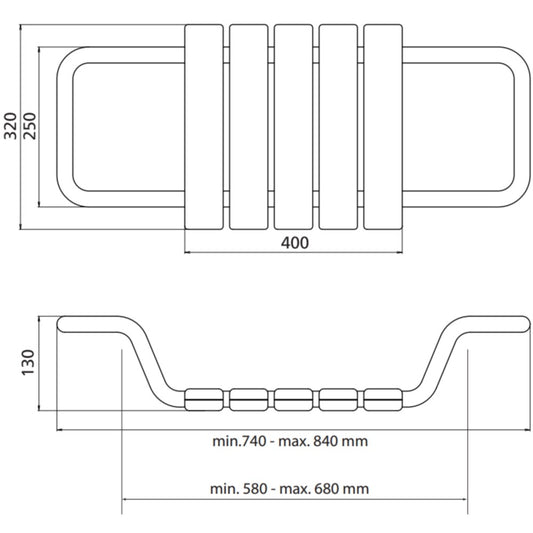 Bemeta Help Scaun de baie ajustabil si reglabil, alb