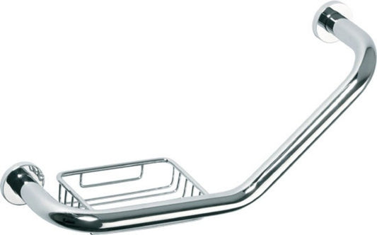 Bemeta Hotel Bara de sprijin 46 cm cu savoniera integrata, inox