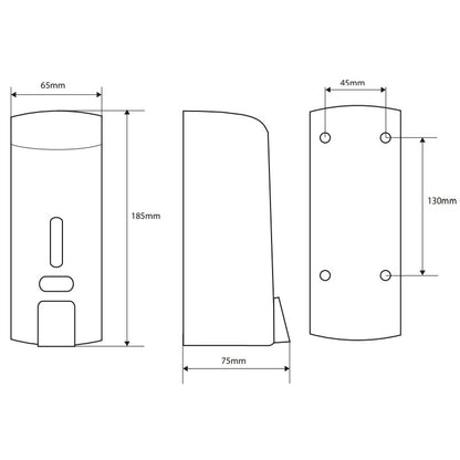Bemeta Hotel Dozator sapun lichid 300 ml, alb