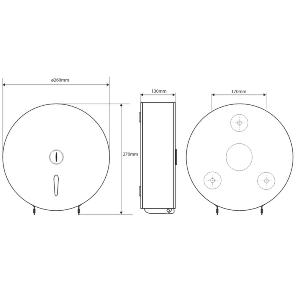 Bemeta Hotel Equipment Suport hartie igienica inox cu carcasa H27 cm, mat